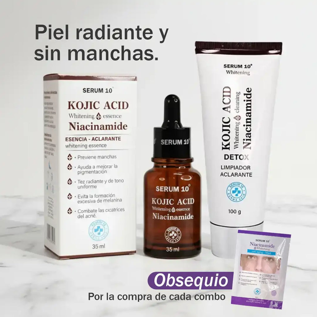 Combo Kojic Acid con Niacinamide + Mascarilla